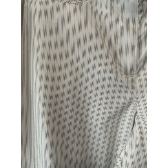 Ann Taylor Ann Dress Pants Size 16L Cream With Black Pinstripes - Picture 2 of 7